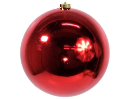 Пластиковый шар 140 мм., красный, глянцевый, Kaemingk, арт. 022262