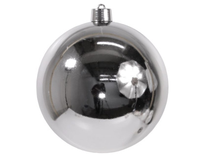 Пластиковый шар 500 мм., серебряный, глянцевый, арт. JNP-50-S