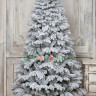 Искусственная ель Аляска заснеженная, 310 теплых-белых Led ламп, 180 см., арт. 149180