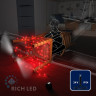 Светодиодная гирлянда Rich LED 10 м, 100 LED, 24 В, соединяемая, красная, черный провод, арт. RL-S10C-24V-B/R