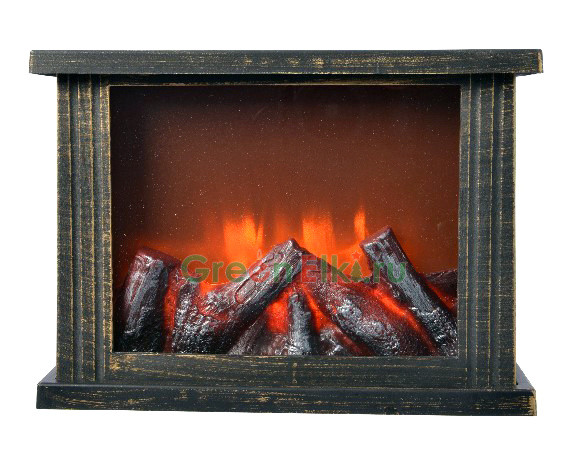 Камин-светильник Таврида 28*12*20 см, 4 LED ламп, теплый, Kaemingk, арт. 165522