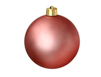 Пластиковый шар 250 мм., розовый, матовый, арт. 1135146