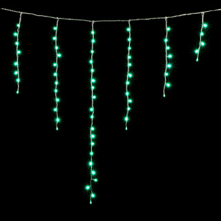 Электрогирлянда Бахрома премиум, 1х1 м., силикон. пр., аква, LaitCom, арт. ECC65-10-2A 02-020