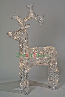 Акриловая светодиодная фигура Олень, 60 см., 50 LED ламп, теплый белый, Kaemingk, арт. 491939