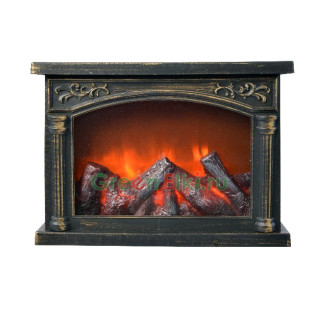 Камин-светильник Барокко 28*12*20 см, 4 LED ламп, теплый, Kaemingk, арт. 166175