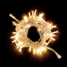 Светодиодная нить, 10 м., 100 LED, каучук, бел. пр., теплый белый, 24В, Laitcom, арт. LL100-8-1WW 04-117
