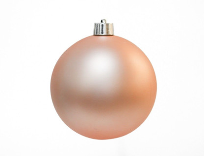 Пластиковый шар 250 мм., нежно-розовый, матовый, арт. 1131358