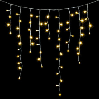 Электрогирлянда Бахрома премиум, 5х0,9 м., силикон. пр., шампань, LaitCom, арт. ECC348-10-2CH 02-071