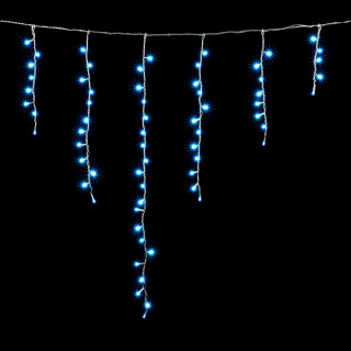 Электрогирлянда Бахрома премиум, 1х1 м., силикон. пр., небесно голубой, LaitCom, арт. ECC65-10-2SB 02-021