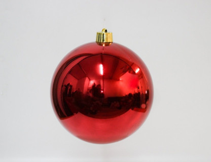 Новогодний шар 300 мм., красный, глянцевый, арт. JNP-30-4
