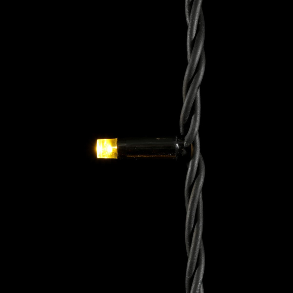 Светодиодная нить, 10 м., 75 LED, 220V, каучук, черн. пр., шампань, Laitcom, арт. LL75-1-2CH  04-186