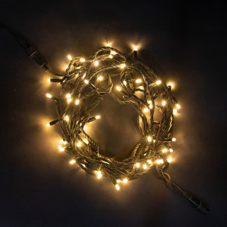 Светодиодная нить, 10 м., 75 LED, 220V, каучук, черн. пр., шампань, Laitcom, арт. LL75-1-2CH  04-186