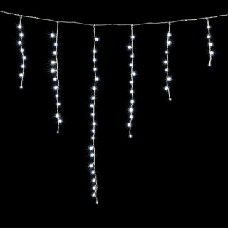 Электрогирлянда Бахрома премиум, 1х1 м., силикон. пр., белый, LaitCom, арт. ECC65-10-2W 02-023