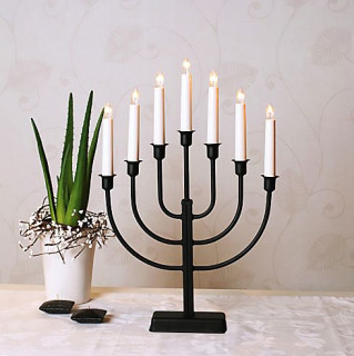 Декоративный светильник Семисвечник Kristina 47х30 см, 7 ламп, черный, арт. 109-60