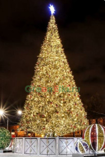 Ель уличная светодинамическая Альпийская 5 м, пвх-пленка 