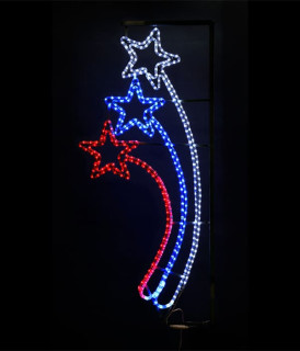 Светодиодная консоль Три кометы, 90х140 см., 220V, триколор, LaitCom, арт. SKL7-220RBW 13-558