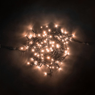 Светодиодная нить, 24V, 10 м., PVC, черн. пр., экстра теплый белый, LaitCom, арт. PST100-11-1EWW 05-188