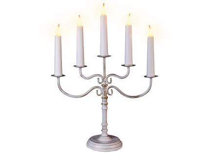 Декоративный винтажный светильник Romantika 51х38 см, 5 свечей, белый, арт. 188-05