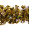 Хвойная оптоволоконная гирлянда Аурум 2 м, золотистая, тепло белый светодиоды, арт. 1051993