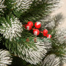 Искусственная ель Русская Императрица Кристальная с ягодами 150 см., 100% литые ветки арт. РИК-150