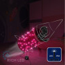 Светодиодная гирлянда Rich LED 10 м, 100 LED, 24 В, соединяемая, розовая, мерцающая, черный провод, арт. RL-S10CF-24V-B/P