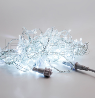 Электрогирлянда Нить ALEDUS 10 м, прозрачный провод, ПВХ, белый, арт. S-TP-10M-W
