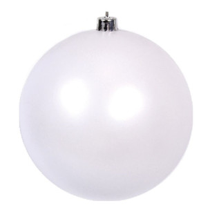 Пластиковый шар 140 мм., белый, матовый, арт. 022274