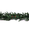 Хвойная оптоволоконная гирлянда Нормандия 1,8 м, зелёная, 72 теплых белых LED-огней, арт. 73739