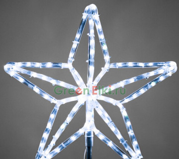 Макушка световая для уличной ели Кремлевская 50 см, Эконом, белая