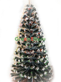 Елка-заснеженная оптоволоконная со светодиодами 60 см.