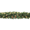 Хвойная оптоволоконная гирлянда Нормандия 2,7 м, зелёная, 96 теплых белых LED-огней, арт. 73740