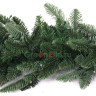 Хвойная оптоволоконная гирлянда Нормандия 2,7 м, зелёная, 96 теплых белых LED-огней, арт. 73740