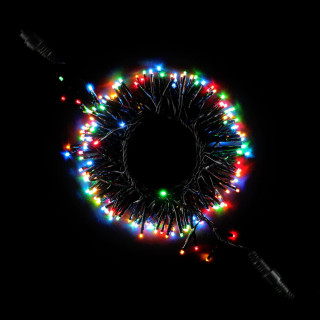 Светодиодная нить с мини диодами, 2,4 м, 192 LED, ПВХ, черн. пр., мульти, 220В, Laitcom, арт. WS-08091501-M 05-062