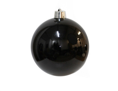 Пластиковый шар 250 мм., черный, глянцевый, арт. 1112708-01