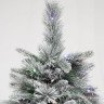 Искусственная елка Скандинавия заснеженная 300 см., литые ветки+пвх, 1200 мульти/теплых LED ламп, арт. 26300