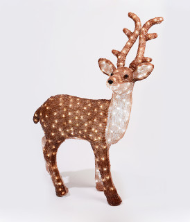 Светодиодная фигура олень Бемби, светящийся, 100 см., цветной акрил, 24V/220V, LaitCom, арт. 492201 14-063