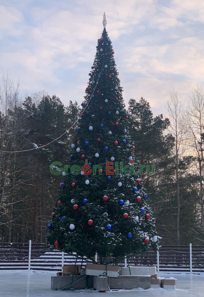 Ель ствольная уличная Альпийская 18 м, пвх-пленка