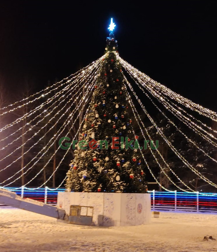 Ель ствольная уличная Альпийская 18 м, пвх-пленка