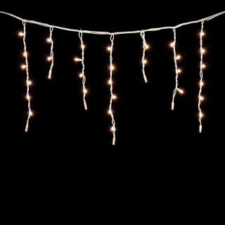 Электрогирлянда Бахрома, каучук, 3,1х0,5 м., бел. пр., теплый белый, LaitCom, арт. LL120-8-2WW 04-151