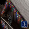 Светодиодная бахрома Rich LED, 3*0.9 м, мульти, мерцающая, прозрачный провод, арт. RL-i3*0.9F-T/M