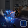 Светодиодная гирлянда Rich LED 10 м, 100 LED, 24 В, соединяемая, синяя, черный провод, арт. RL-S10C-24V-B/B