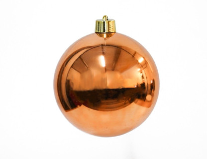 Пластиковый шар 250 мм., оранжевый, глянцевый, арт. 1112709-01