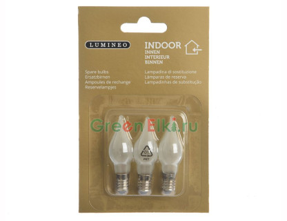 Набор запасных ламп для электрогирлянды Свечи, 3 шт., 8-34 V, Kaemingk, арт. 505138