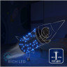 Светодиодная гирлянда Rich LED 10 м, 100 LED, 24 В, соединяемая, синяя, мерцающая, прозрачный провод, арт. RL-S10CF-24V-T/B