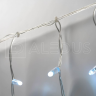 Электрогирлянда Бахрома ALEDUS 3x0.5 м, прозрачный провод, ПВХ, белый, арт. i-TP-3x0.5M-W