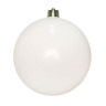 Пластиковый шар 300 мм., белый, эмалевый, арт. 1135149