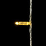 Светодиодная нить с колпачком, мерцает белый диод, 10 м., 220-230V, прозр. пр., теплый белый, LaitCom, арт. PST100BLWCAP-10-2WW 05-251