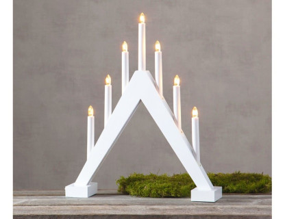 Декоративный светильник-горка Trill 47х39 см, 7 свечей, белый, арт. 212-58