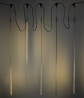 Гирлянда тающие сосульки, 5х1 м., 480LED, 24V, теплый белый, Laitcom, арт. CCL480-10-1WW 15-022