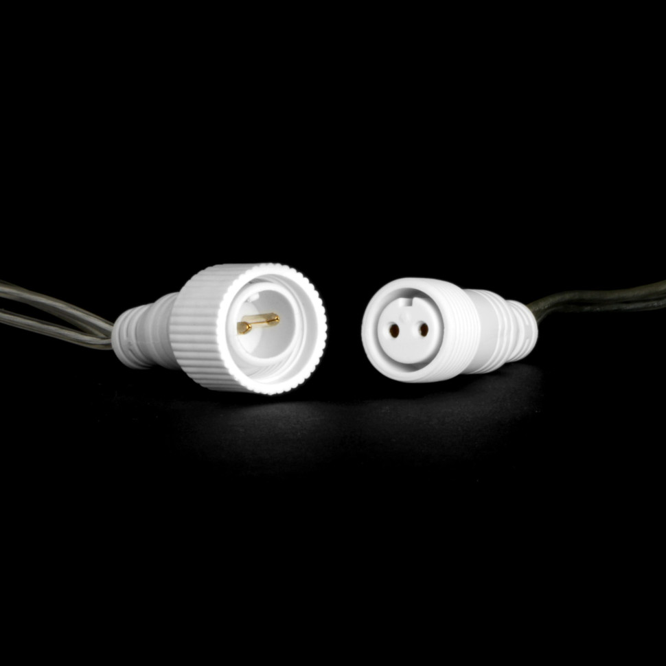  Светодиодная нить, 10 м., мерцает белый диод, 220-230V, прозр. пр., синий, LaitCom, арт. PST100BLW-10-2B 05-192